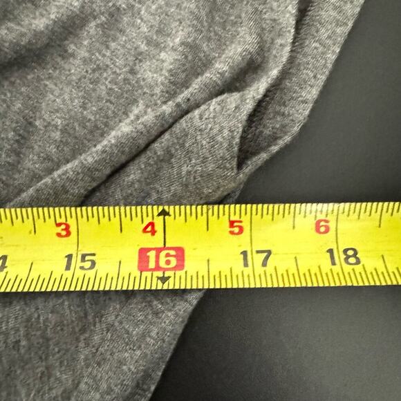 Frame NWT Shirred Muscle Dress Wrap Pull On Curve Hugging Mini Gray Size Large - Picture 11 of 11